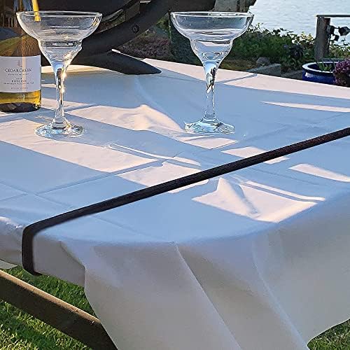 רצועת רצועת שולחן Ecohomes | שולחן בנגזים להחזקת בד שולחן - לפיקניק, קמפינג, שולחנות חיצוניים, מסיבות, חתונות